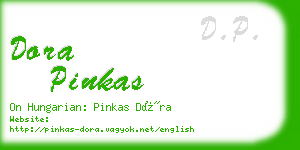 dora pinkas business card